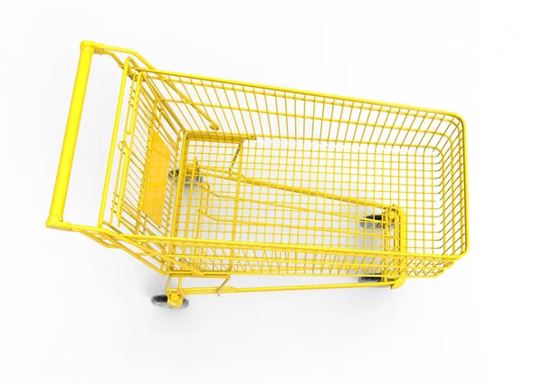 Gold Shopping cart — Stock Photo, Image