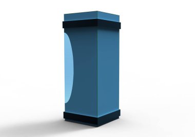 Şişe kutusu beyaz zemin üzerinde