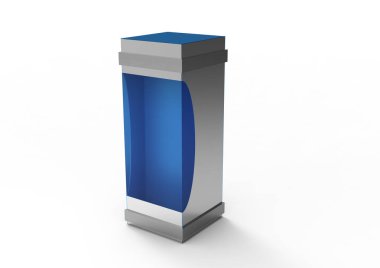 Şişe kutusu beyaz zemin üzerinde