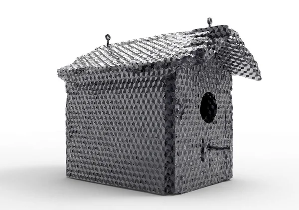 Ptačí dům / dřevěný dům — Stock fotografie