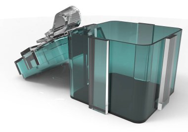 Şerit sarılmış hediye paketi