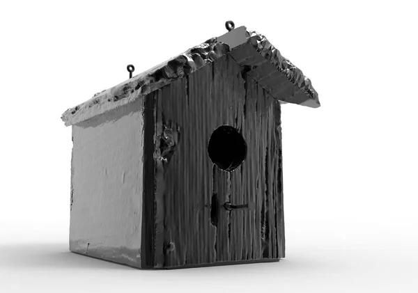 Kuş house / ahşap ev — Stok fotoğraf