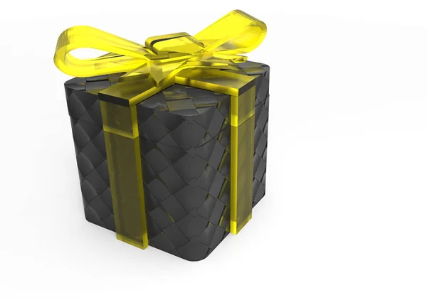 Ribbon wrapped gift package — Stock Photo, Image