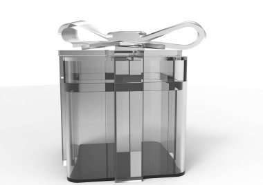 Şerit sarılmış hediye paketi