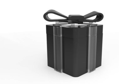 Şerit sarılmış hediye paketi