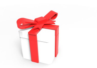 Şerit sarılmış hediye paketi