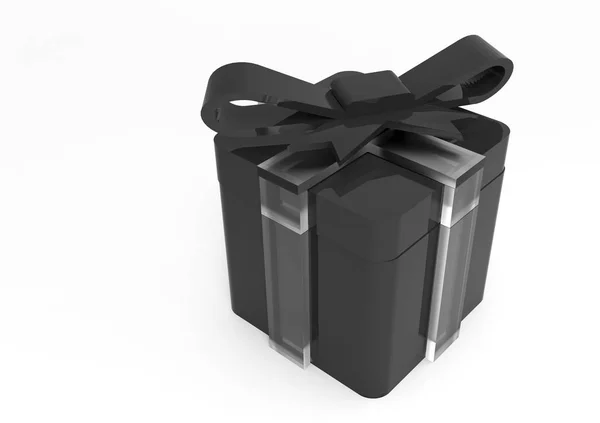 Pakiet owinięty prezent wstążki — Zdjęcie stockowe
