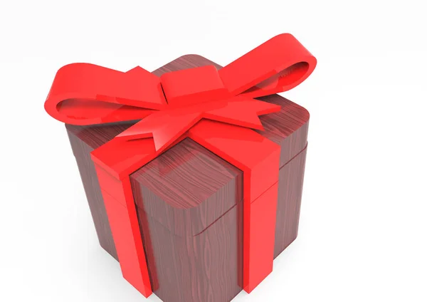 Şerit sarılmış hediye paketi — Stok fotoğraf