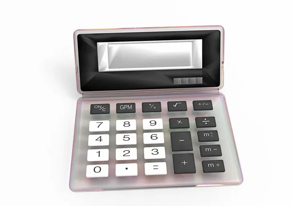 Calculator on white background — Stock Photo, Image