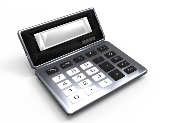 Calculadora sobre fondo blanco — Foto de Stock