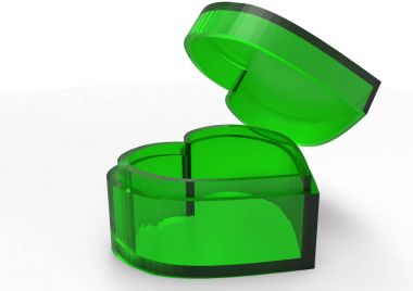 3d kutu şeklinde kalp