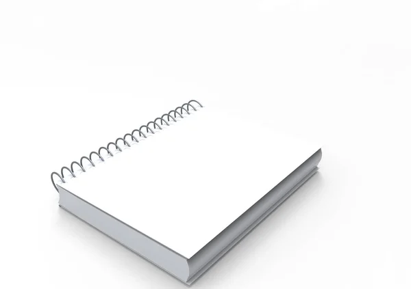 Caderno de capa 3D — Fotografia de Stock