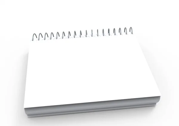 3D notebook obal — Stock fotografie