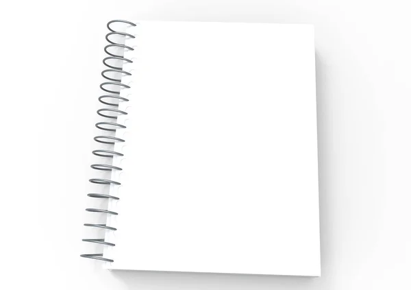 3D notatnik okładka — Zdjęcie stockowe