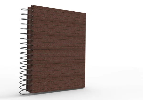 3D notebook obal — Stock fotografie