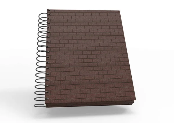 Cuaderno de portada 3D — Foto de Stock