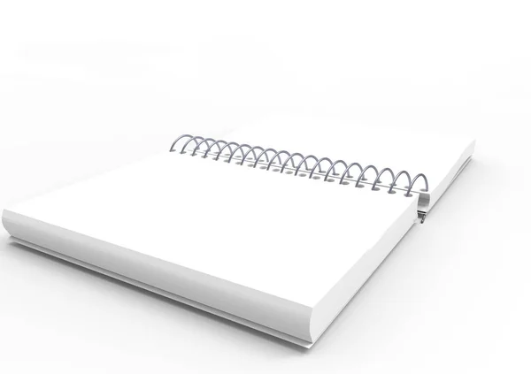 Strona notebook 3d — Zdjęcie stockowe
