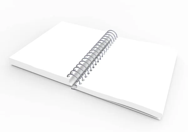 Página 3D notebook — Fotografia de Stock