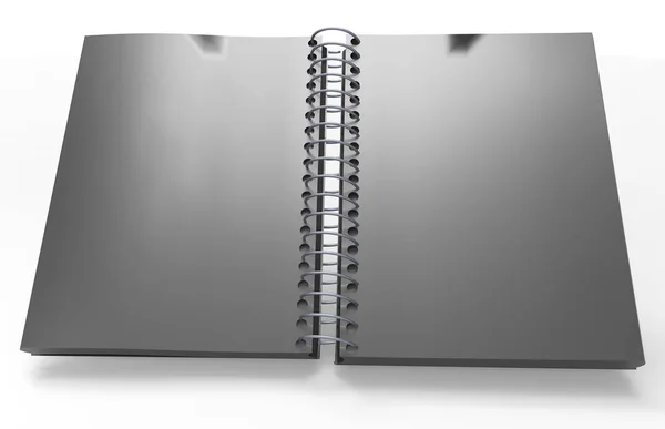 Cuaderno de página 3D — Foto de Stock