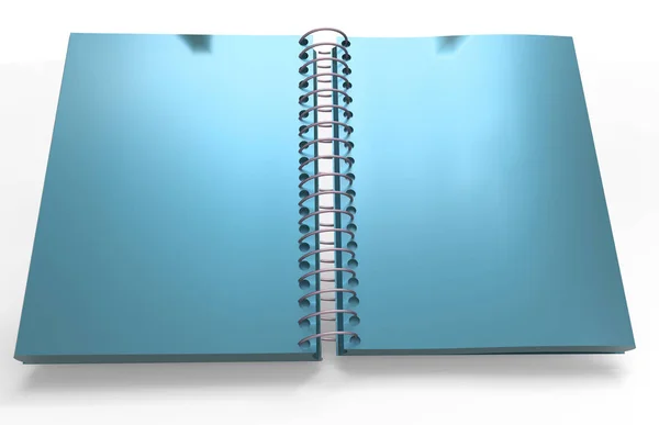 Cuaderno de página 3D — Foto de Stock