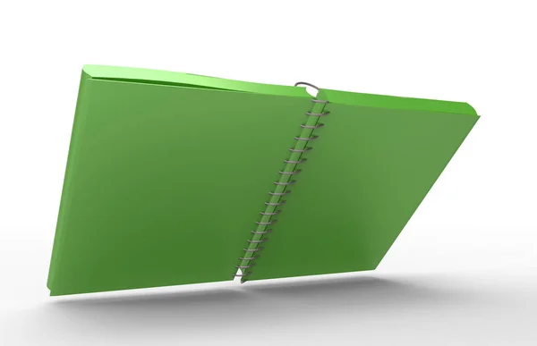 Strona notebook 3d — Zdjęcie stockowe