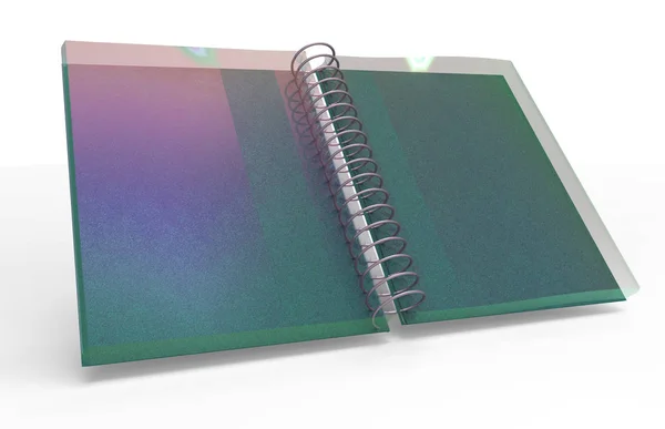 Stránky 3d notebook — Stock fotografie