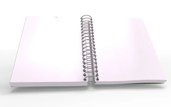 Cuaderno de página 3D —  Fotos de Stock