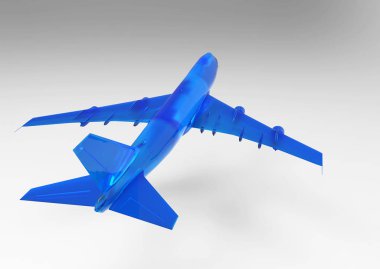 3D render uçak 