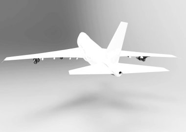 3D render uçak 