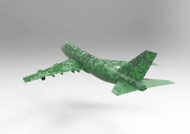 3D render uçak 