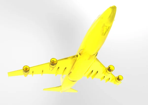 3D καθιστούν αεροπλάνο — Φωτογραφία Αρχείου