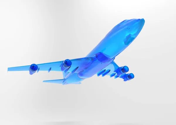 3D render uçak 