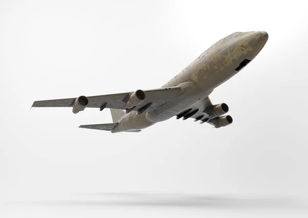 3D render vliegtuig — Stockfoto