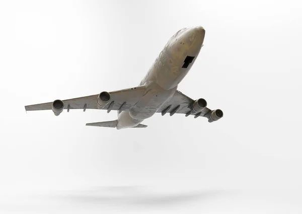Samolot 3D renderowania — Zdjęcie stockowe