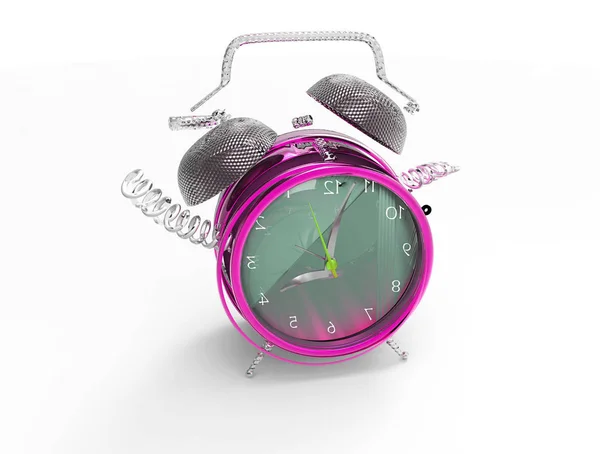 Fragmentado reloj loco 3D —  Fotos de Stock