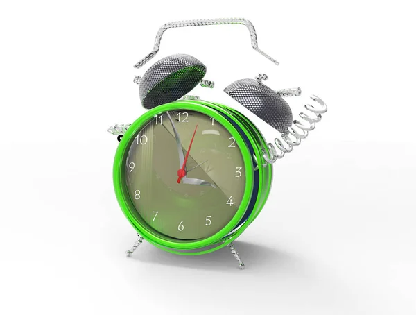 Фрагментований божевільний годинник 3D — стокове фото
