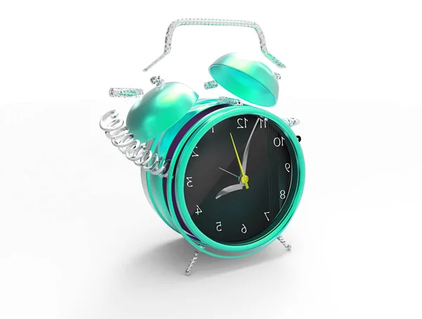 Fragmentado reloj loco 3D — Foto de Stock
