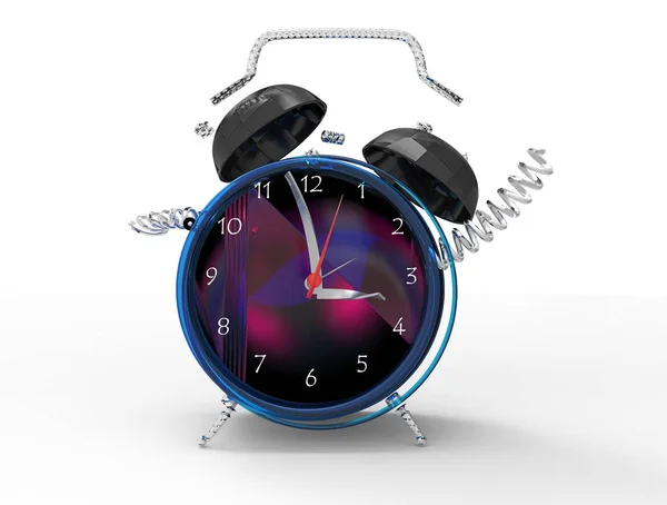 Fragmented  crazy clock 3D — Stock Photo, Image