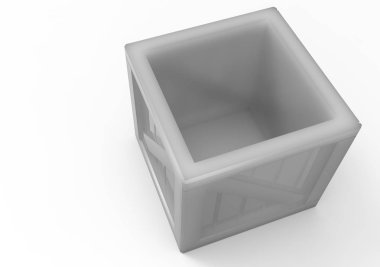 Çerçeve ahşap kutu 3d