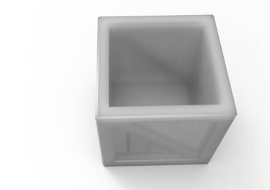 Çerçeve ahşap kutu 3d