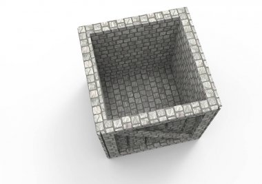 Çerçeve ahşap kutu 3d