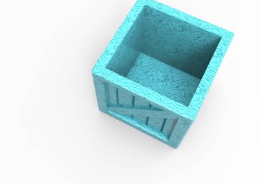 Çerçeve ahşap kutu 3d