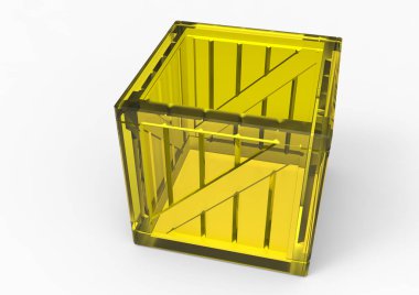 Çerçeve ahşap kutu 3d