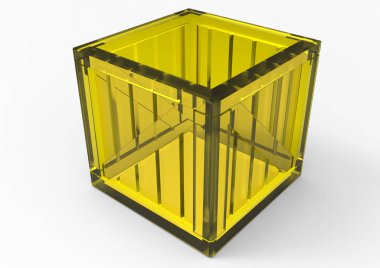 Çerçeve ahşap kutu 3d