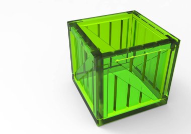 Çerçeve ahşap kutu 3d