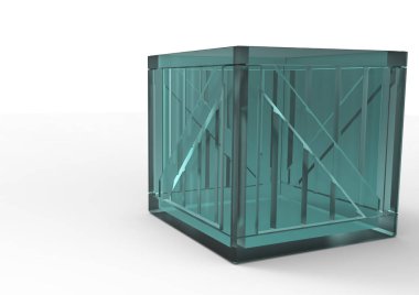 Çerçeve ahşap kutu 3d