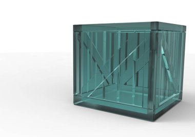 Çerçeve ahşap kutu 3d