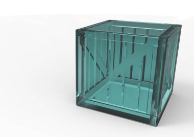 Çerçeve ahşap kutu 3d