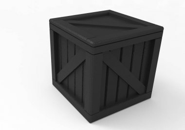 Çerçeve ahşap kutu 3d