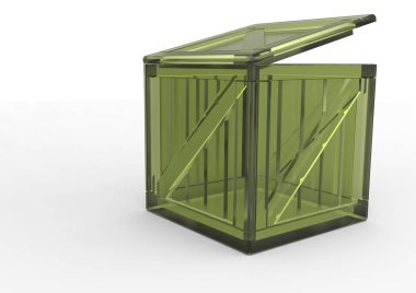 Çerçeve ahşap kutu 3d